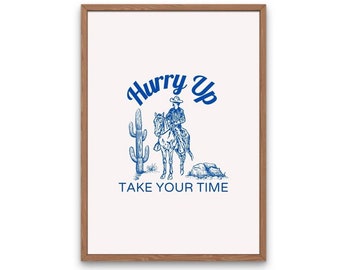 Downloadbare westerse kunstdruk | Woestijncowboy | Cowboykunst| Galerijmuur | Digitaal downloaden | Afdrukbare kunst