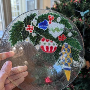 Peggy Karr fused glass bowl