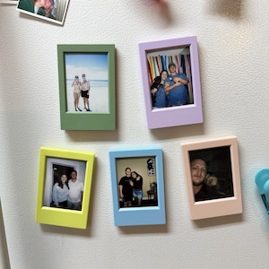 Kleurrijke polaroid-magneetlijsten | Aanpasbaar fotodisplay | DIY polaroidcadeaus