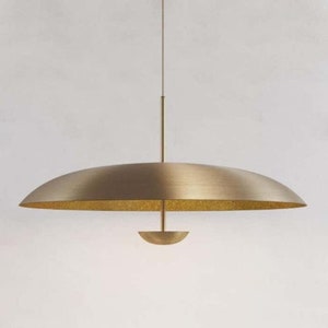 3 light Elegance Brass Dish Chandelier Trending Lighting Piece for Your Home Decoration