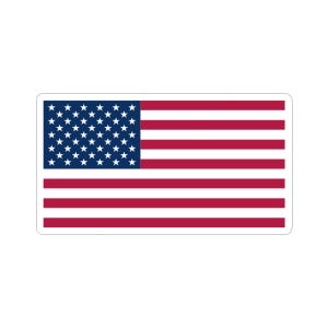 American Flag Sticker – Patriotic USA Decal – Durable Vinyl Sticker for Laptops, Water Bottles, Skateboards & More – 4th of July Gift