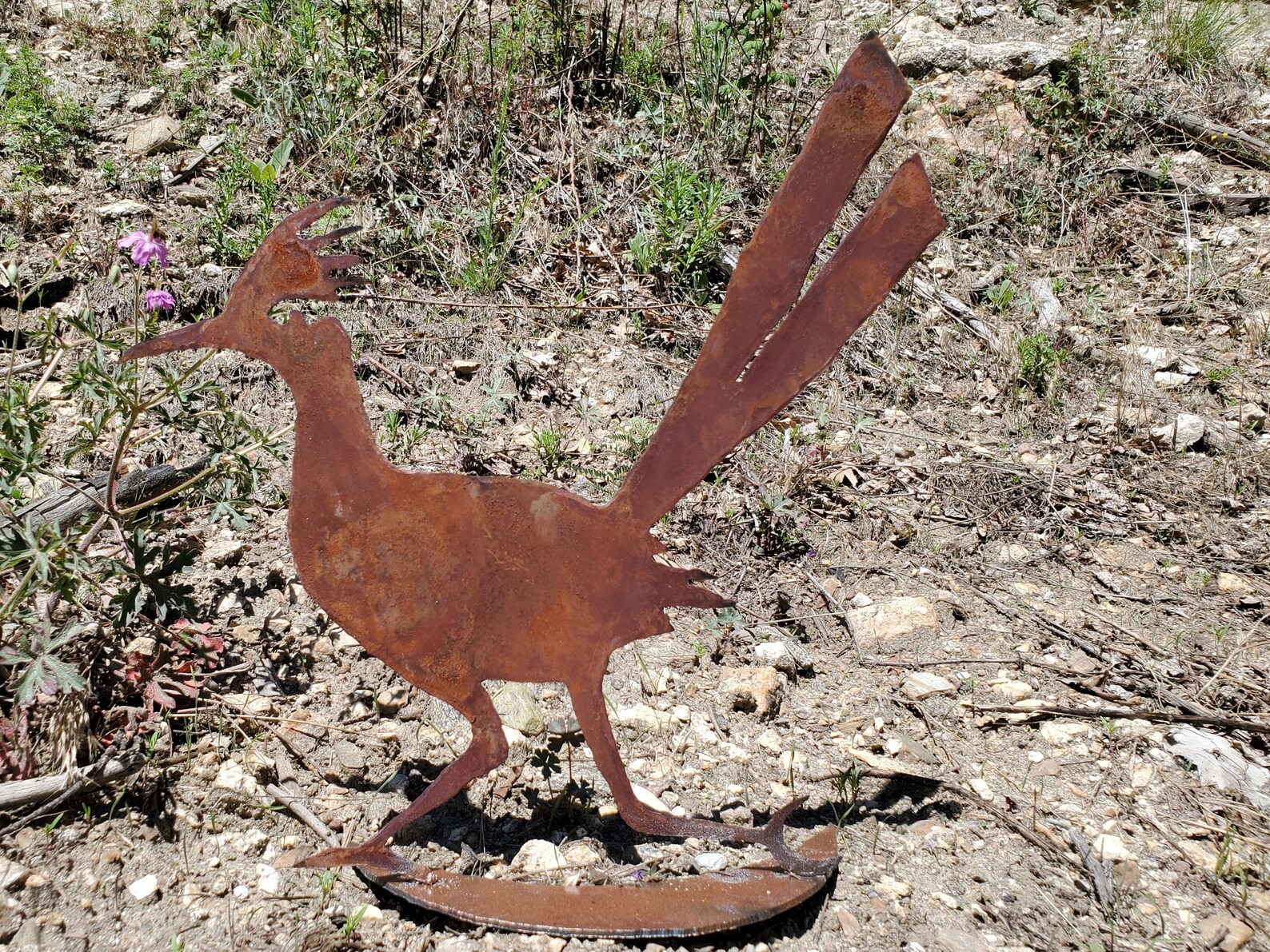 Metal Roadrunner / Yard Art / Handmade Sculpture / Southwest Etsy
