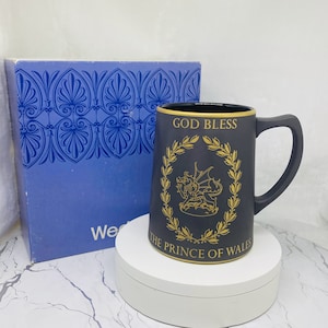Wedgwood Black Basalt Prince of Wales Mug, With Original Box