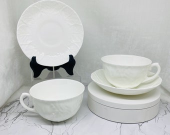 Wedgwood Bone China Countryware kop en schotel, platte kop en schotel set