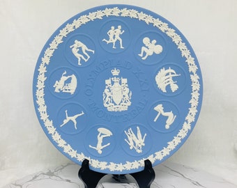 monochrome excellent condition/ships worldwide from UK Wedgwood Montreal Olympiad XX1 1976 Collectors plate