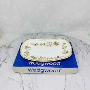 Wedgwood Bone China Mirabelle Oblong Tray/ Trinket Dish, With original Box