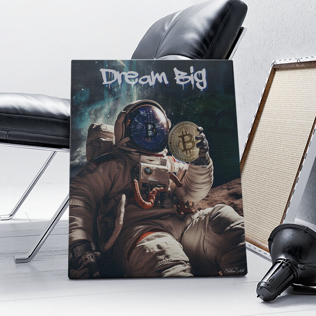 Décoration Murale Crypto Monnaie Voie Lactée étoile Nébuleuse Toile  Peintures Affiche Impression Espace Nuit étoilée Art Photo Tableau Bitcoin  Toile