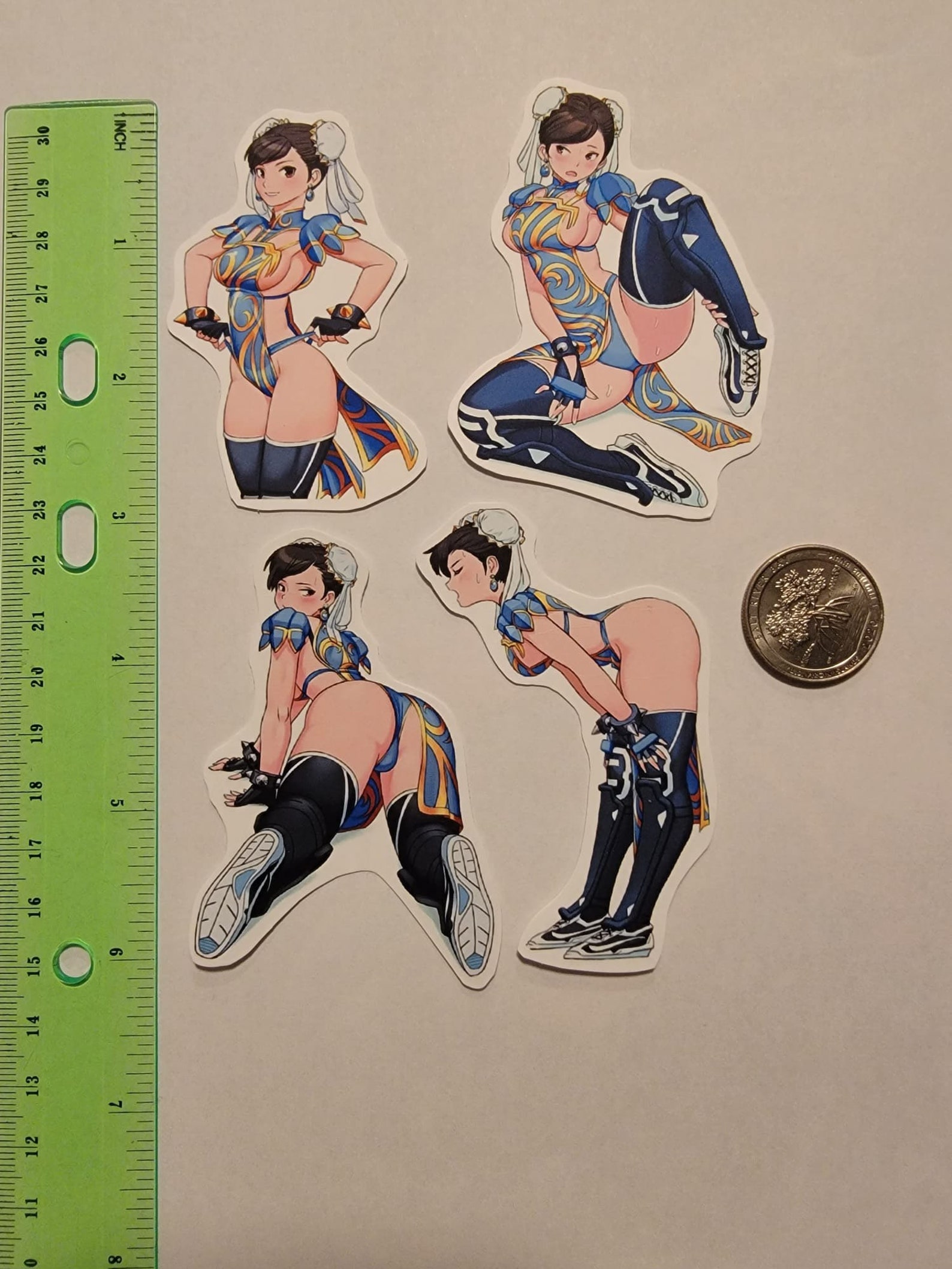 Chun Li 1 Anime Sticker Set Etsy