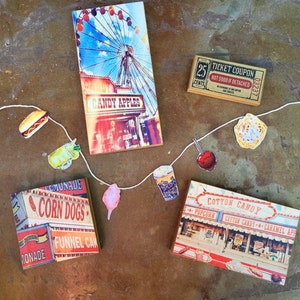Summer tiered tray decor- Vintage style state fair- County fair decor