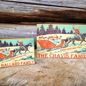 Western Christmas Decor- Vintage Cowboy Decor- Western style home decor- Customized gift