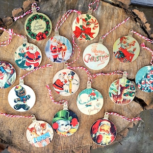 Christmas Ornaments Vintage style- Vintage Christmas Ornaments-Handmade ornaments