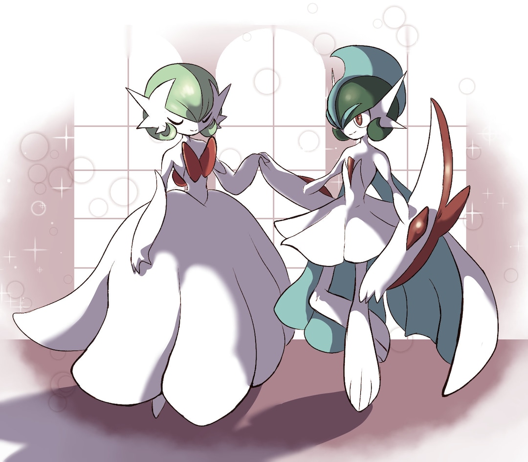 Gardevoir and Gallade Digital Print - Etsy