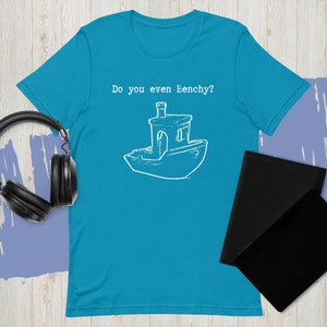 Do you even Benchy white font 3D printing Unisex t-shirt