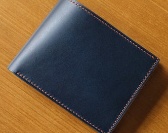 Cartera clásica de cuero Buttero, billetera de cuero italiano Buttero, cuero curtido vegetal
