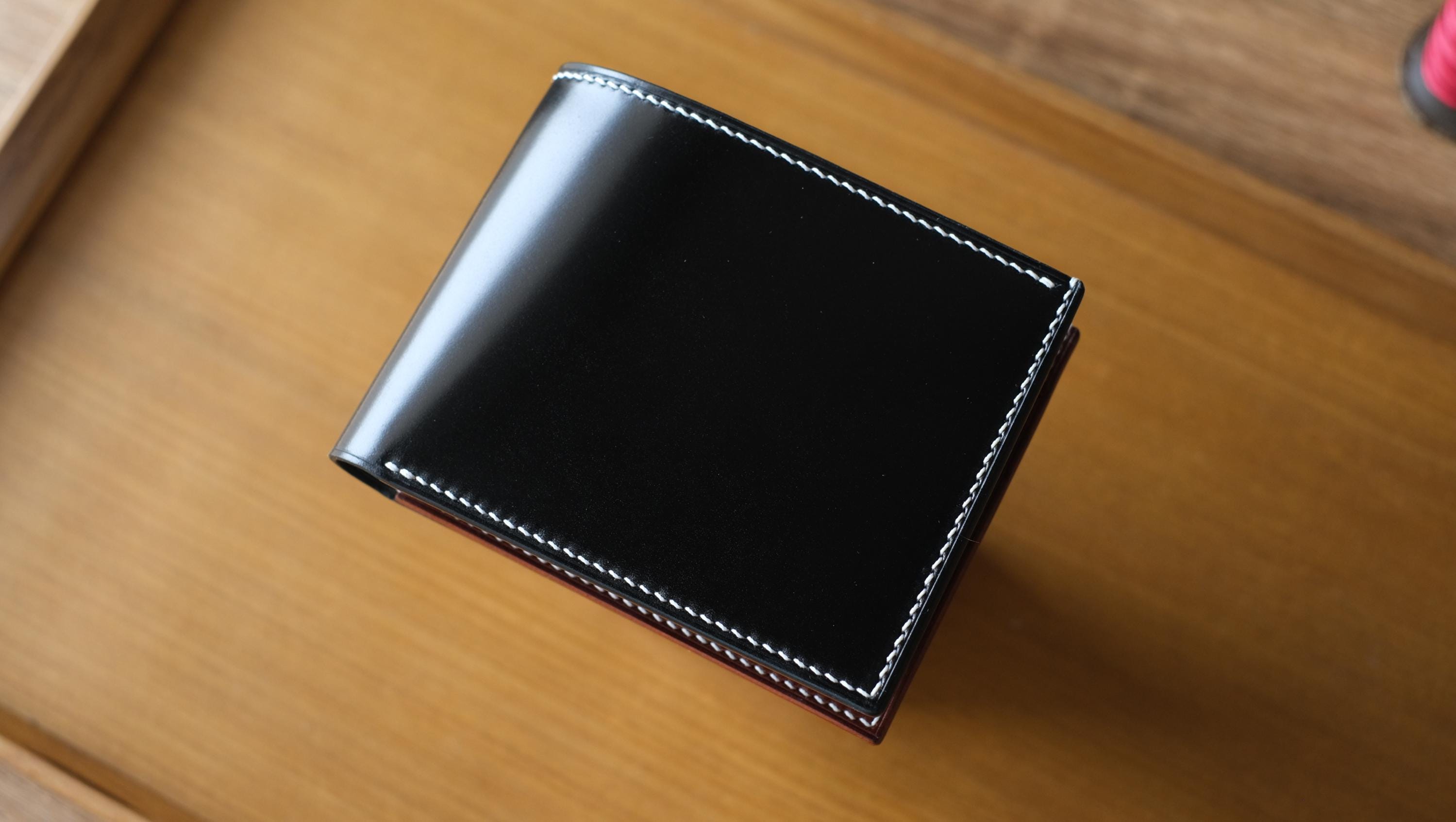 Signature Shinki Hikaku Shell Cordovan Japanese Horsebutt Bifold
