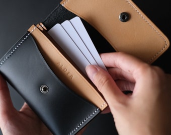 Leather Business Card Holder, Minimalist Card Holder For Men, Leather Card Holder For Women, Business Leather Card Case