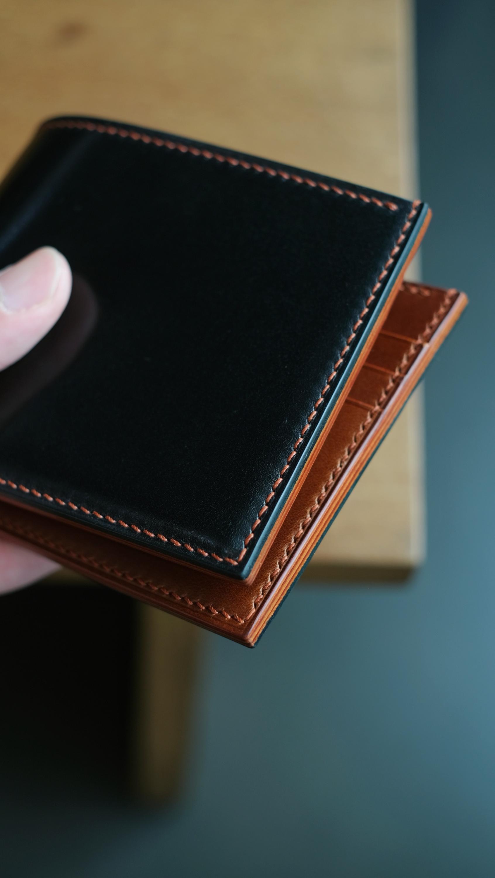 Signature Shinki Hikaku Shell Cordovan Japanese Horsebutt Bifold