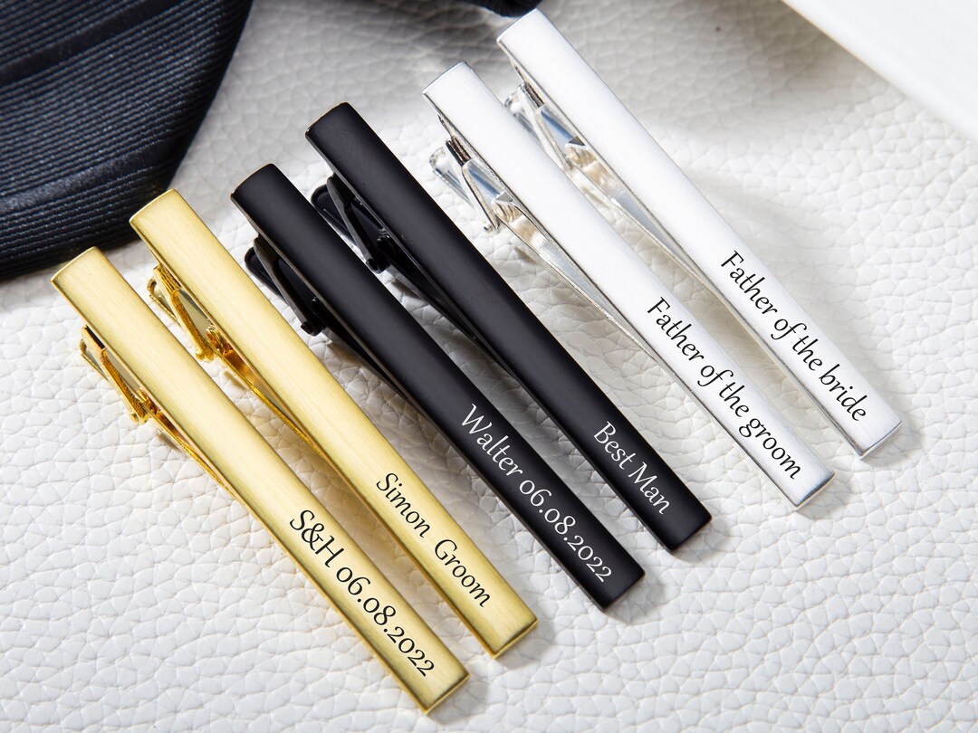 Tie Clips Engraved Tie Clip With Name,personalized Tie Clip Custom Tie