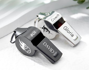 Must-haves for coaches/GYM Teacher,Trainer Gift,Training Essentials,Custom Sports Whistle,Personalized Engraved Outdoor Whistle Necklace