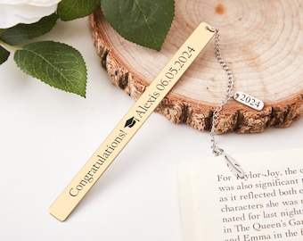 Enjoy The Next Chapter 2024 Graduation Gifts for Women Personalized Retirement gift,Engraved Bookmark Leaving Gifts Bookmark Gifts for Men