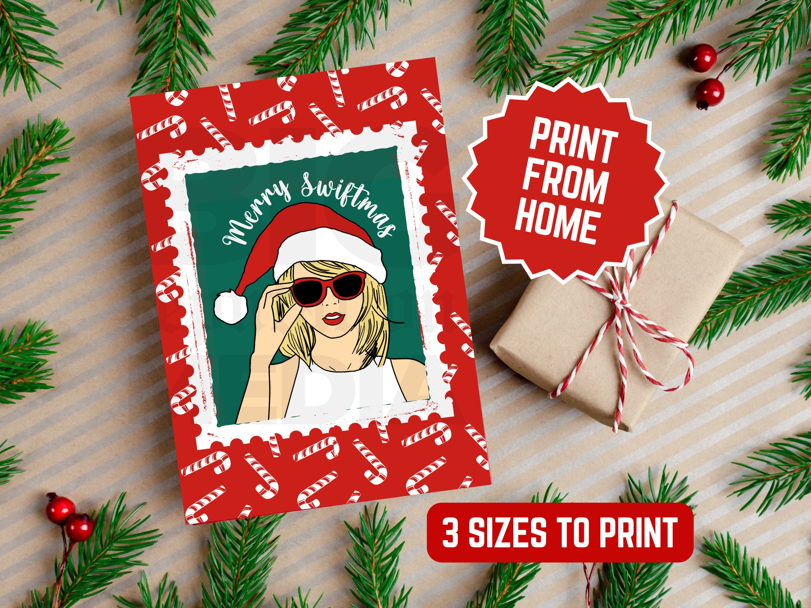 taylor swift christmas card: swiftmas holiday card (digital