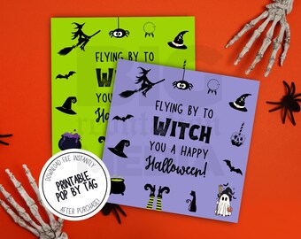 Happy Halloween Gift Tag, Real Estate Pop By Printable Marketing Ideas, Seasonal Fall Gift Ideas, Client Appreciation, Quick Print PDF