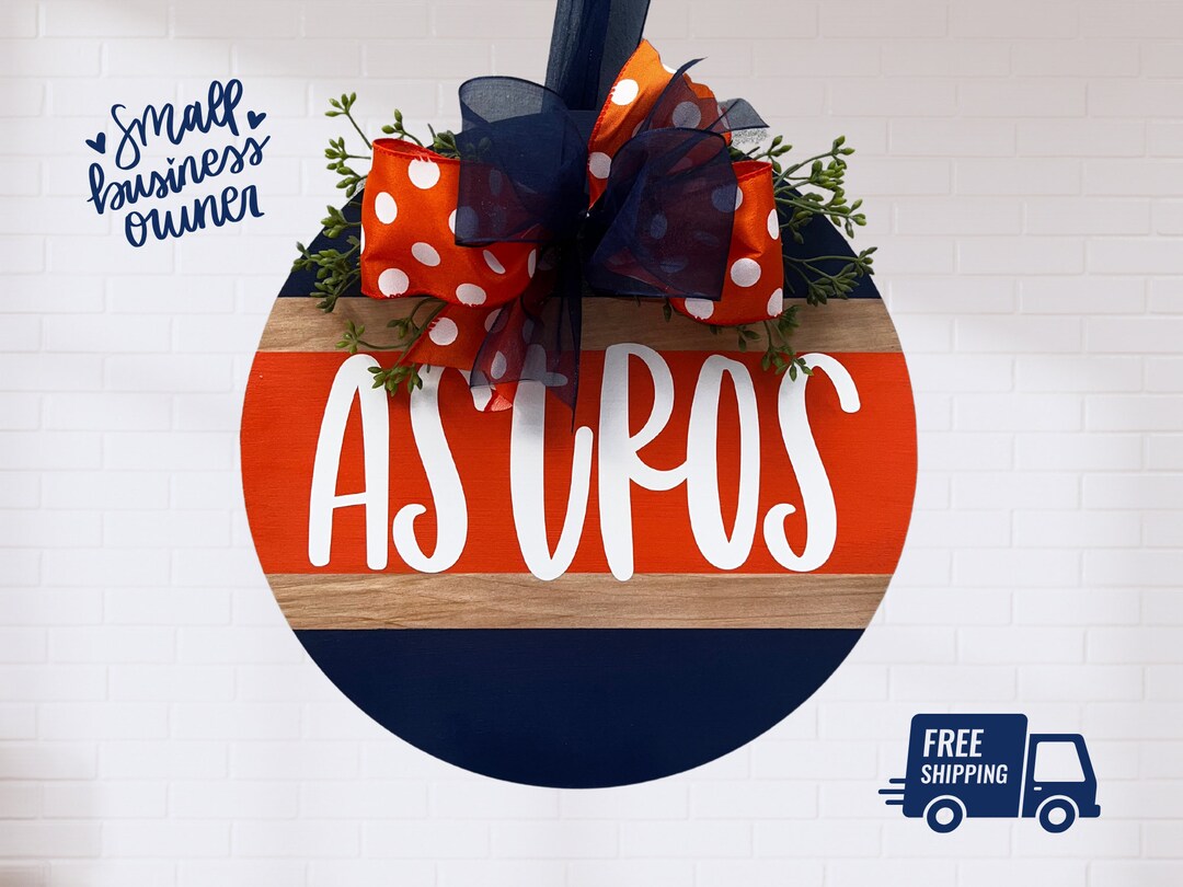 World Series Champs 2022, Houston Astros Baseball Door Hanger, Houston Astros Fall Home Decor