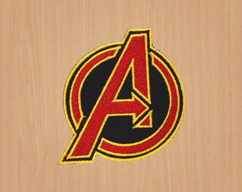 Naszywka z filmami, Naszywka Avengers Red, Naszywka do prasowania, Naszywka haftowana na kurtki, Easy Patch, Naszywka do przyszycia 9,5x7,5 cm