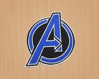 Naszywka z filmami, Naszywka Avengers Blue, Naszywka do prasowania, Naszywka haftowana na kurtki, Easy Patch, Naszywka do przyszycia 9,5x7,5 cm