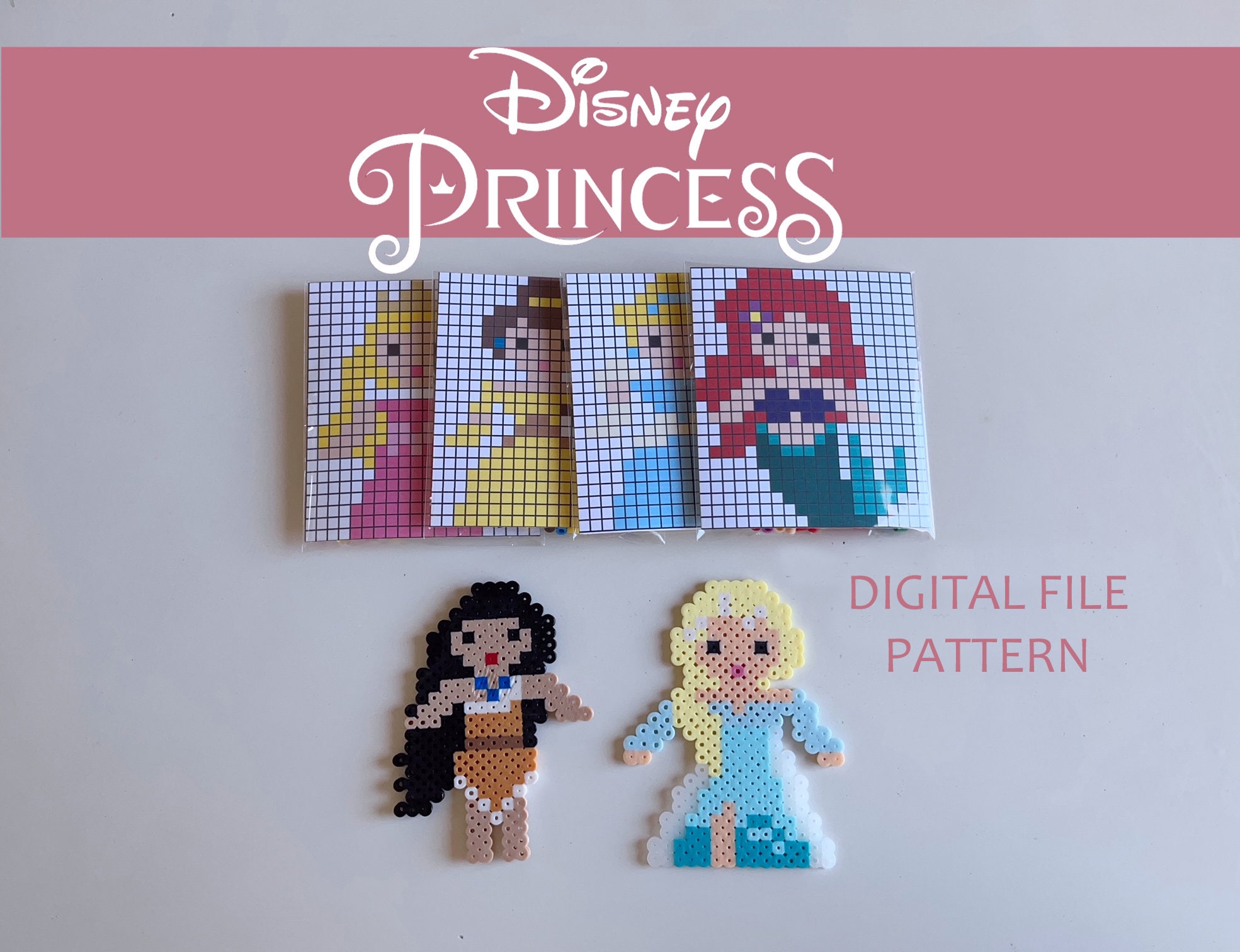 Disney Character Perler Beads  Perler beads designs, Perler bead disney,  Perler beads