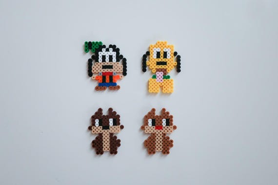 Mickey and Friends Part Perler Bead Patterns, Mini Size, DIY