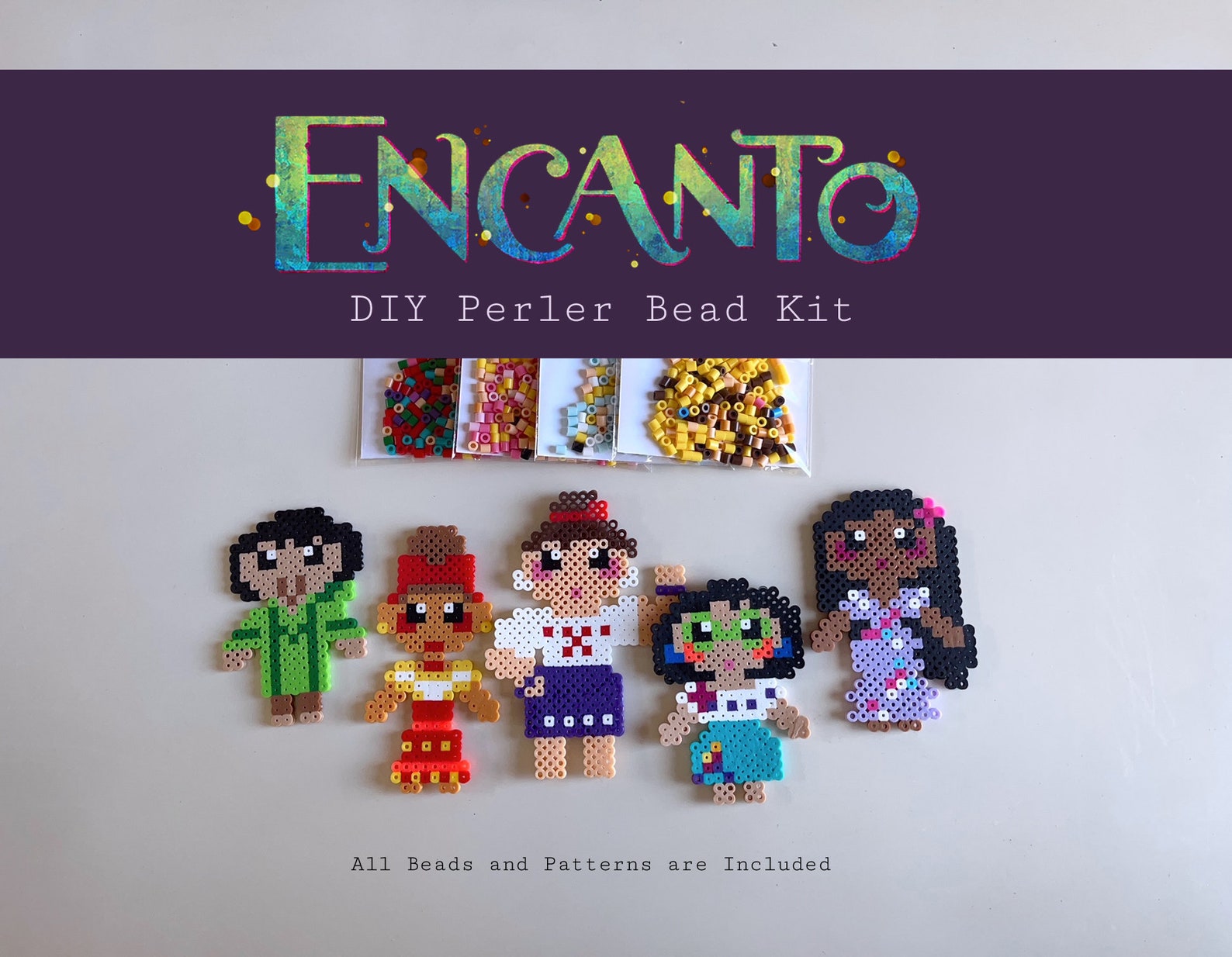 Perler Bead Kit Inspired by Encanto Mirabel Isabella Etsy UK