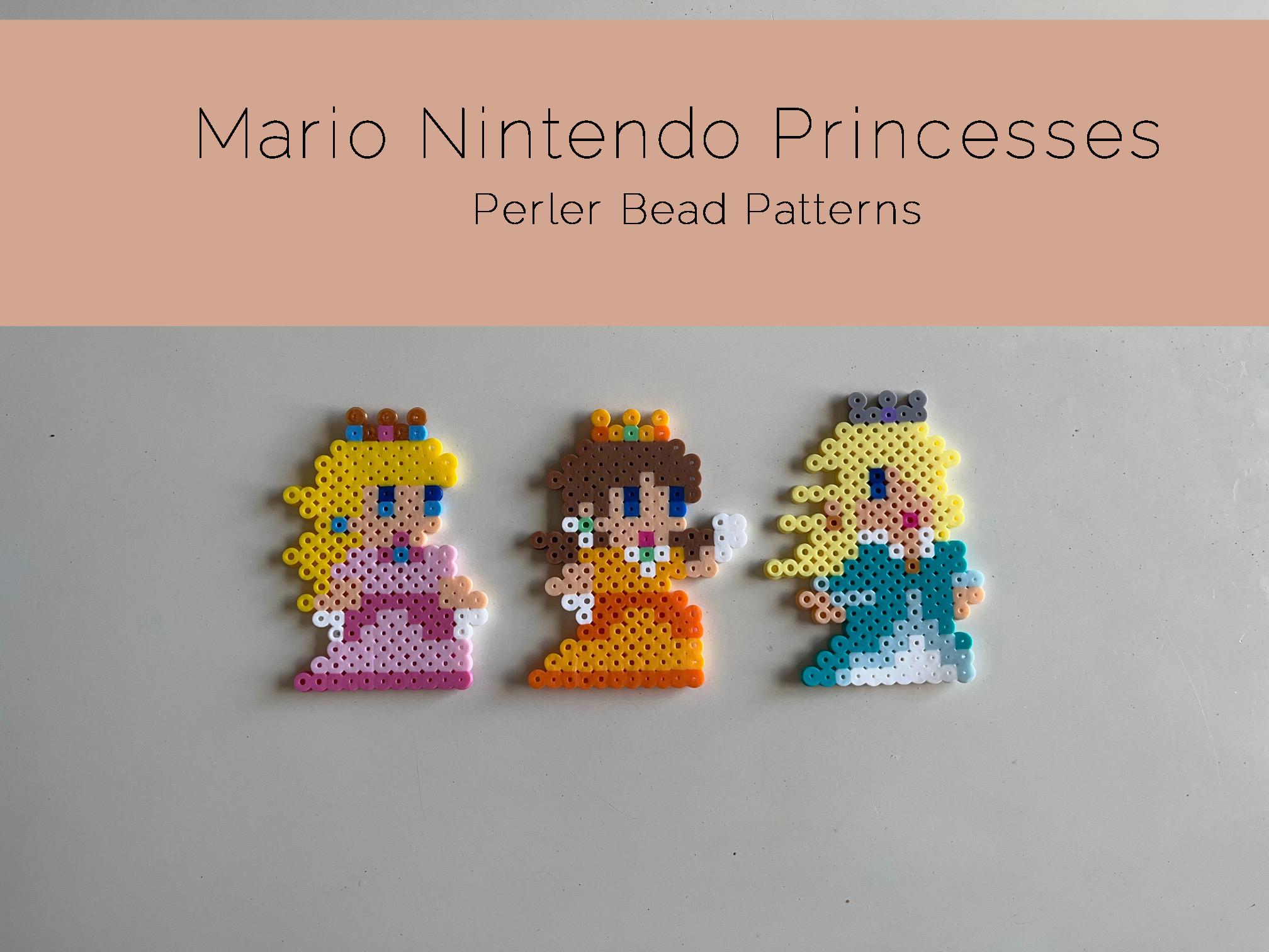 DIGITAL FILE ONLY Peach, Daisy, Rosalina Perler Bead Patterns