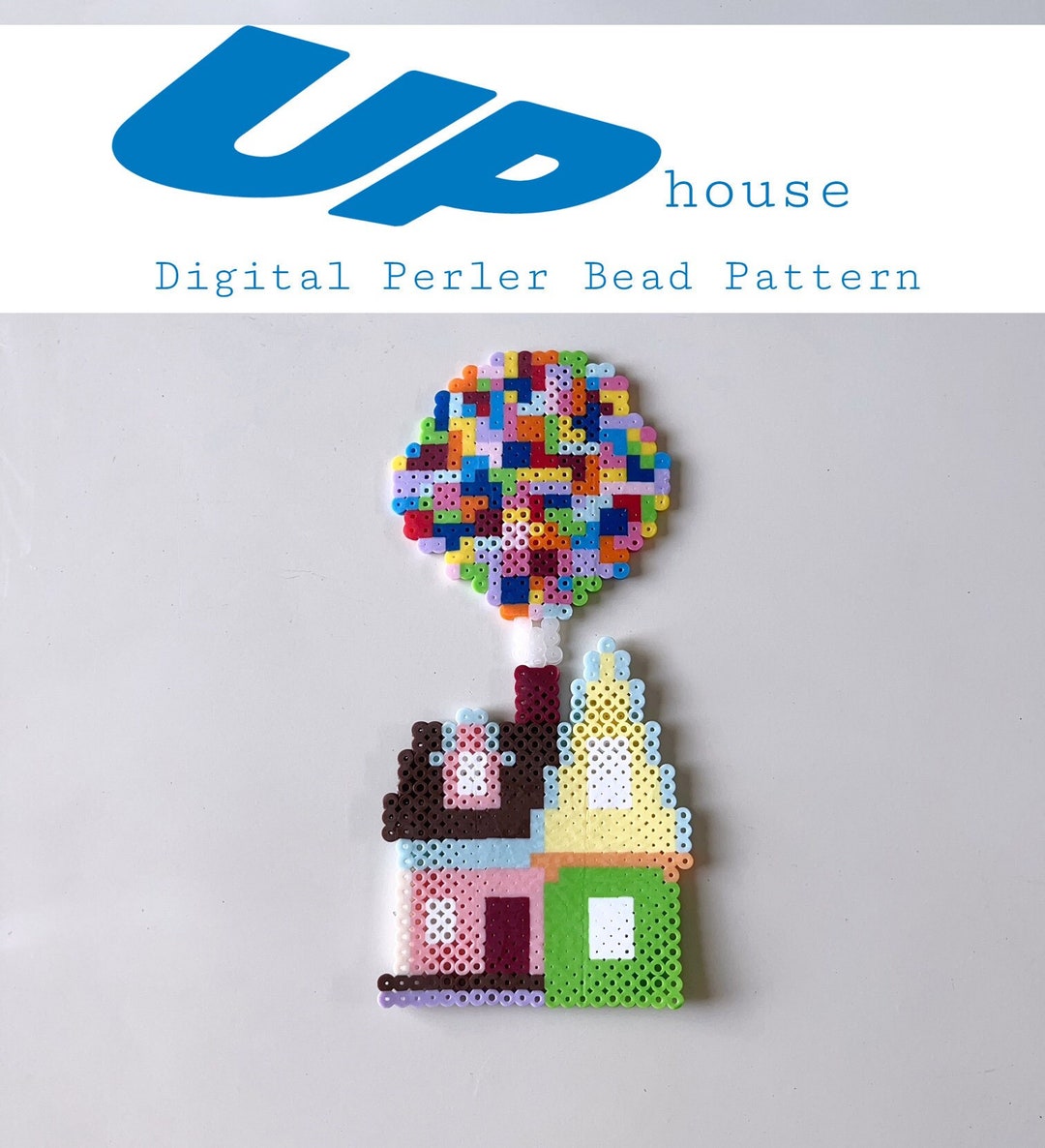 DIGITAL FILE up House Perler Bead Pattern Print at Home image picture