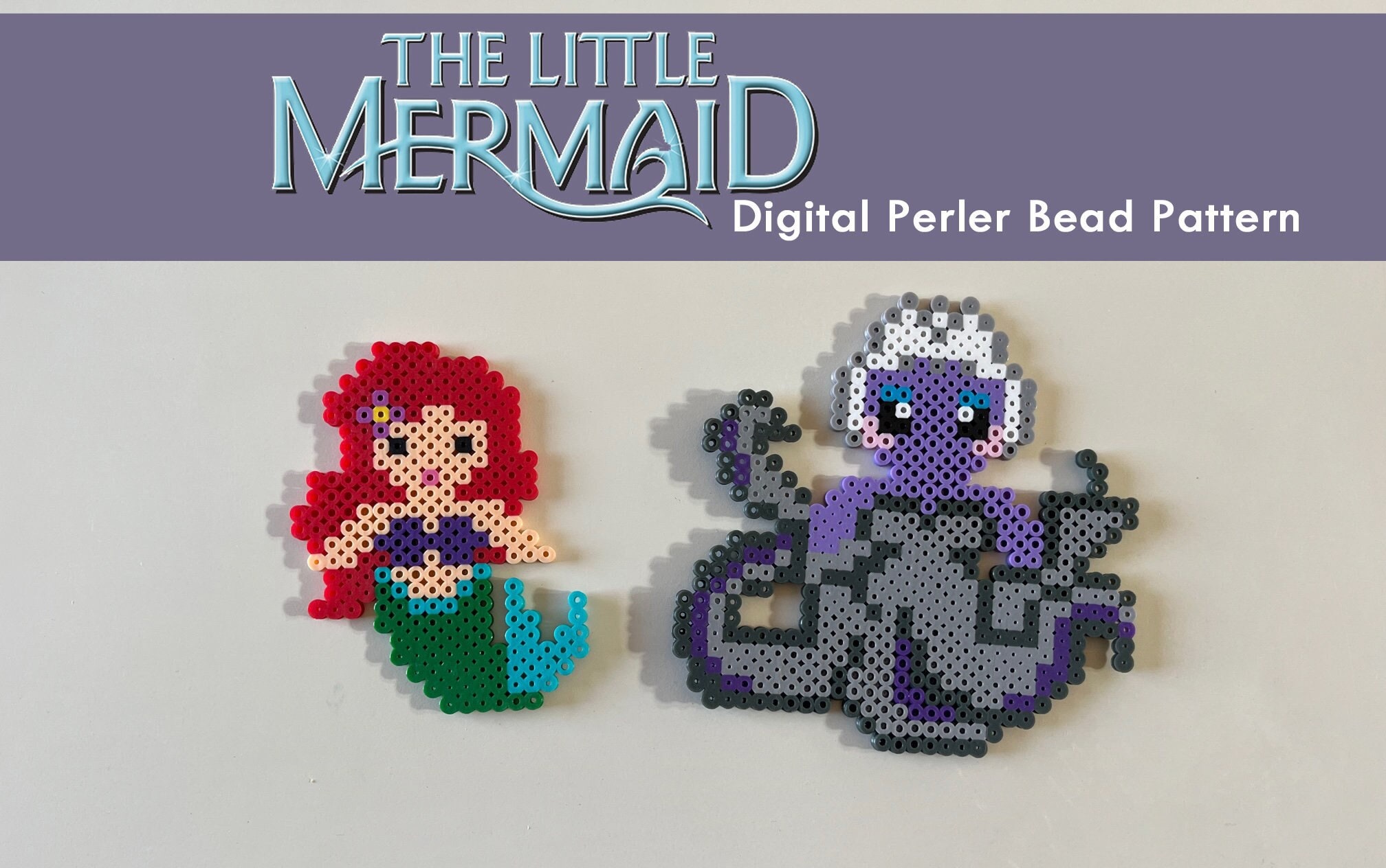 Easy Mermaid Perler Bead Patterns - Cutesy Crafts