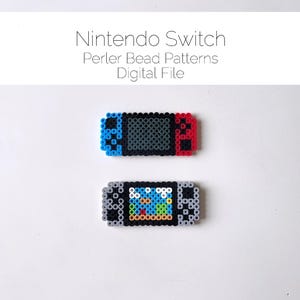 DIGITAL FILE - Perler Bead Pattern for two mini Video Game Switches