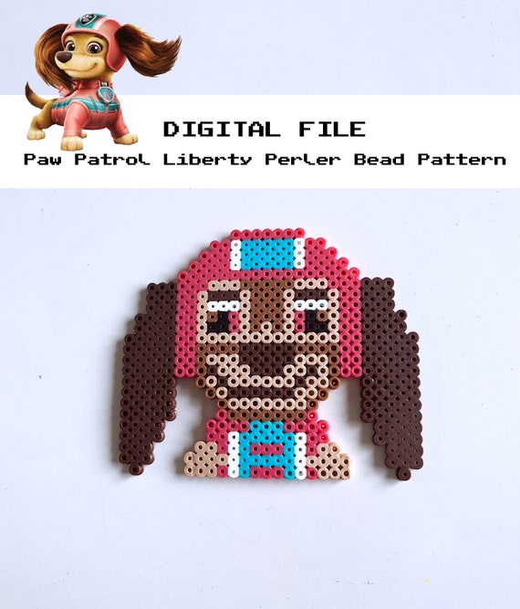 duft Vaccinere newness DIGITAL FILE Liberty Pup Perler Bead Pattern Print at Home - Etsy