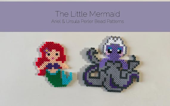 デジタルファイル - 人魚と海の魔女のパーラービーズパターン - Etsy 日本