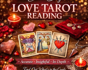 Lectura de Tarot del Amor en Profundidad / Orientación Psíquica el Mismo Día / Lectura de Tarot del Amor / Lectura de Cartas del Tarot / Lectura Psíquica / Lectura de Tarot en Profundidad