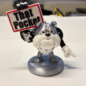 Grumpy Bulldog Billiards Pocket Marker - Funny Pool Player Gift