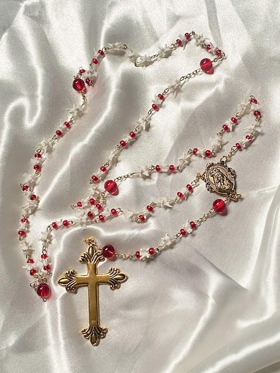 Serpent's Prayer Rosary: Snake Vertebrae Crucifix Necklace, Gothic