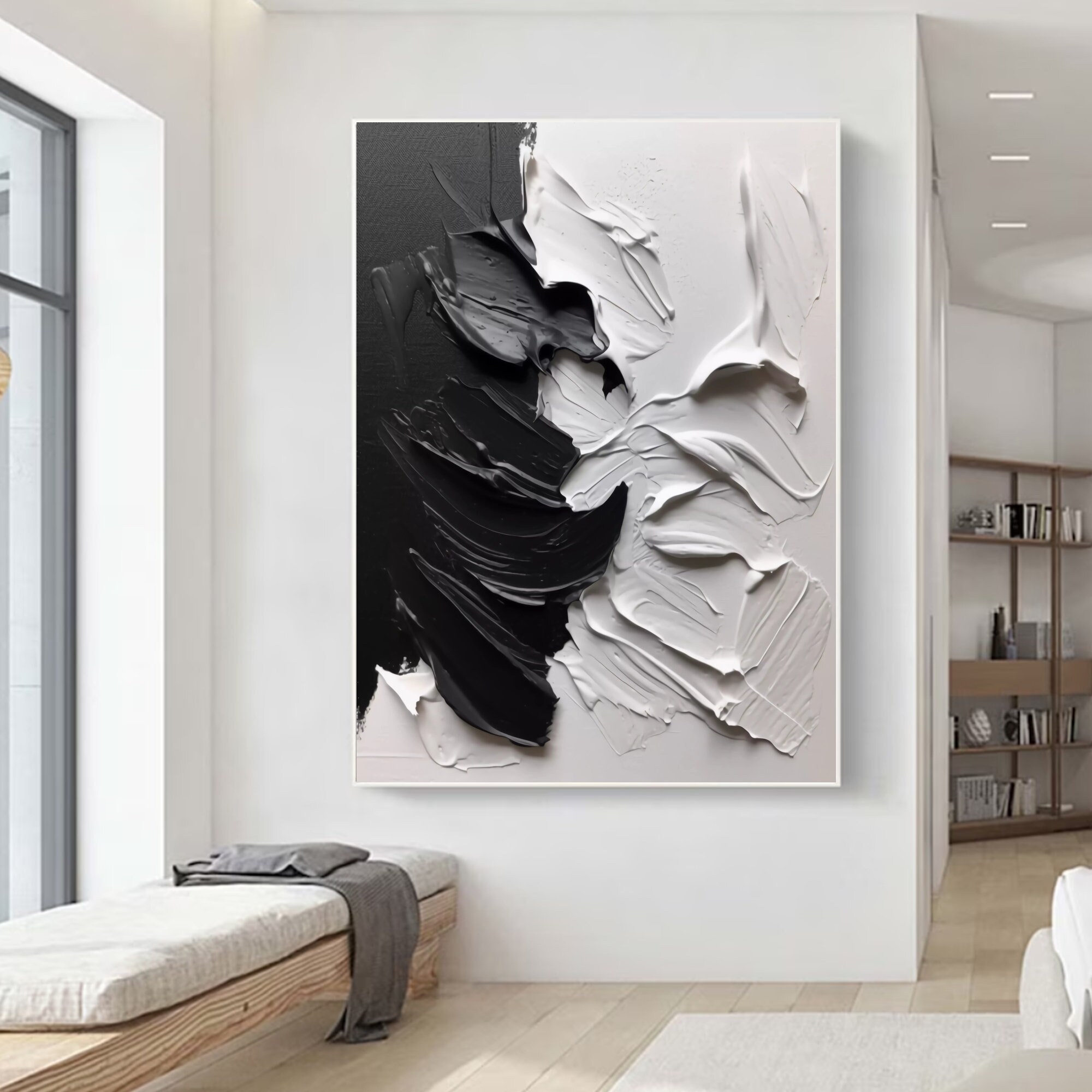 Famous black and 2024 white abstract paintings