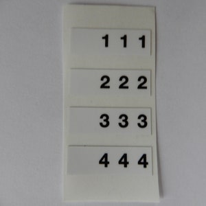 Kawasaki & Honda sparkplug cable numbering decals white