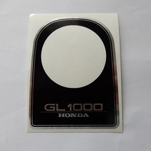 Honda GL1000 Goldwing GL1 Faketank Decal chrome/black