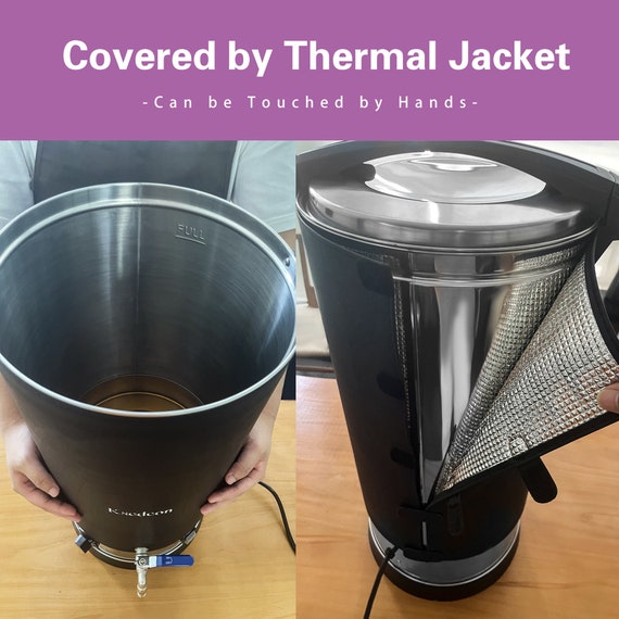 Wax Melter for Candle Making With Thermal Jacket, 30qts/43.89lbs