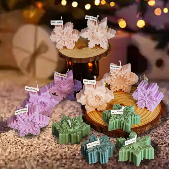 Snowflake Candle Molds Silicone, Molds for Candles, Candle Mold Silicone  DIY Candle Molds for Candle Making 