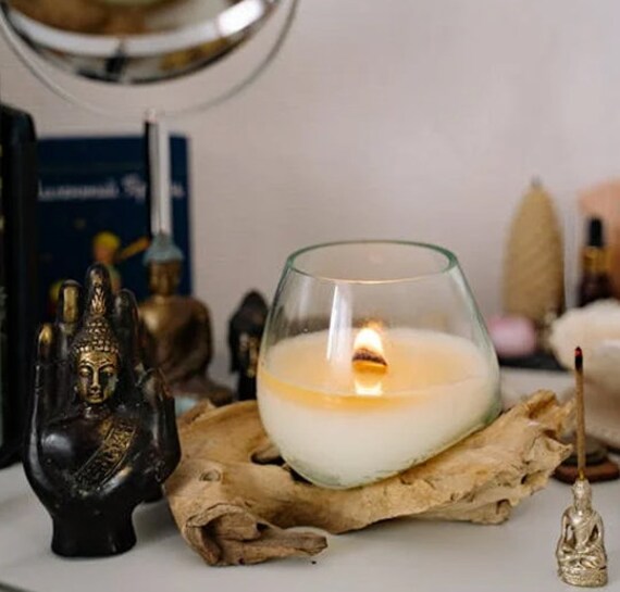 Stoppini Per Candele In Legno Naturale - 60 Pezzi Con Supporto Ferro, Per Candele Fai Da Te