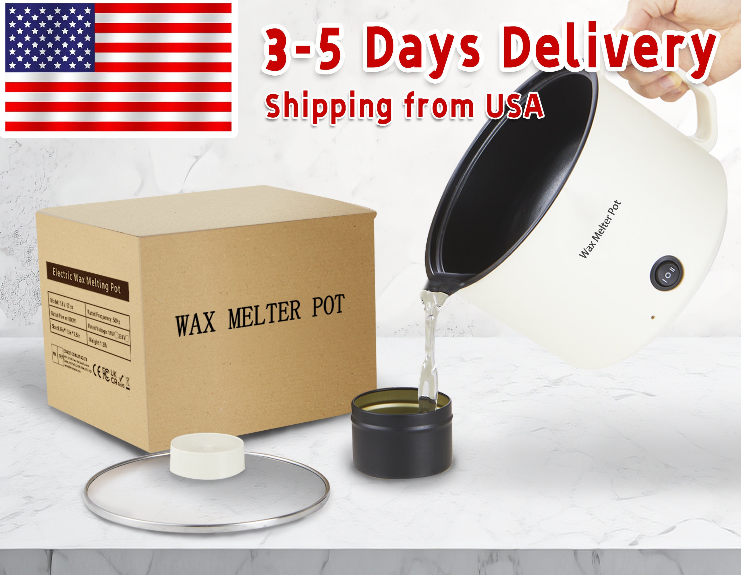 Wax Melter for Candle Making 10.5 Qts 20 Lbs Large Capacity Candle Melting  Pot, Fast Pour Spout and Free Accessories 