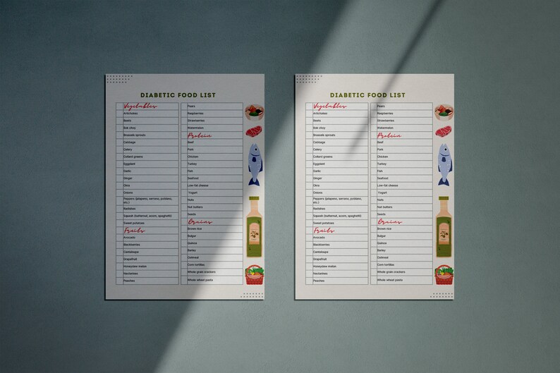 Essential Diabetic Food List PDF - Healthy Diabetes Food List ...