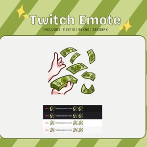 Money Throw Emote for Twitch/Youtube/Discord